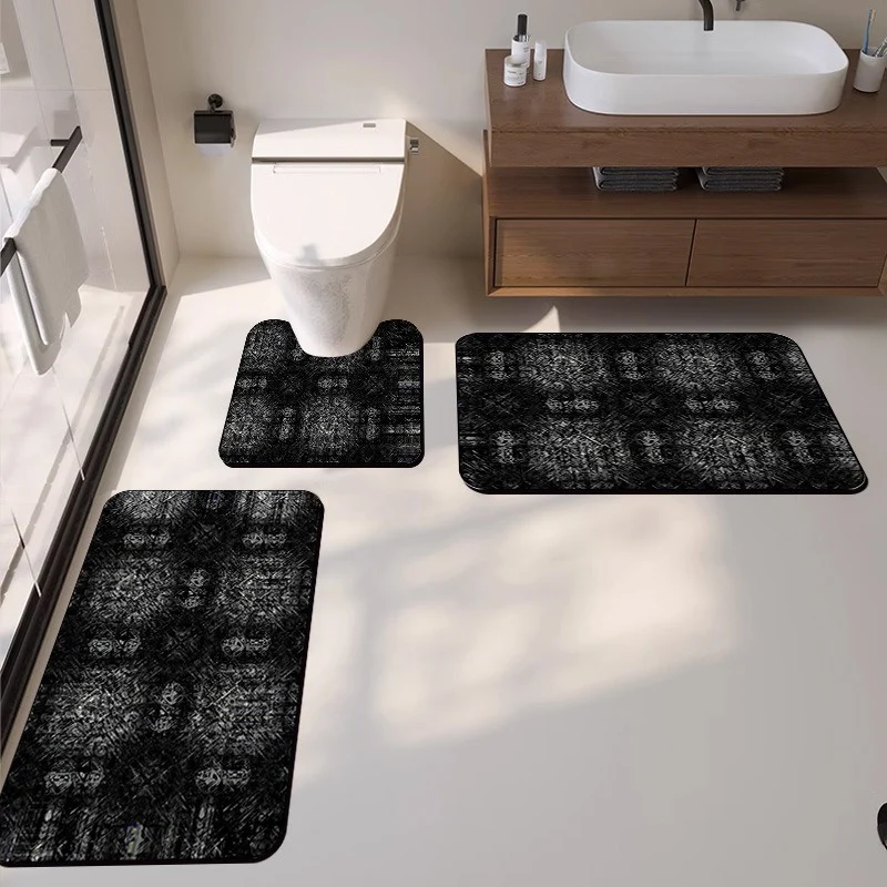 Modern Texturiertes Badeteppich Set