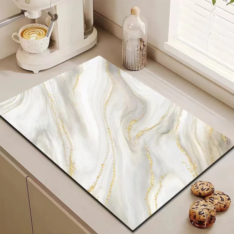 Luxus Marmor Design Küchenmatte