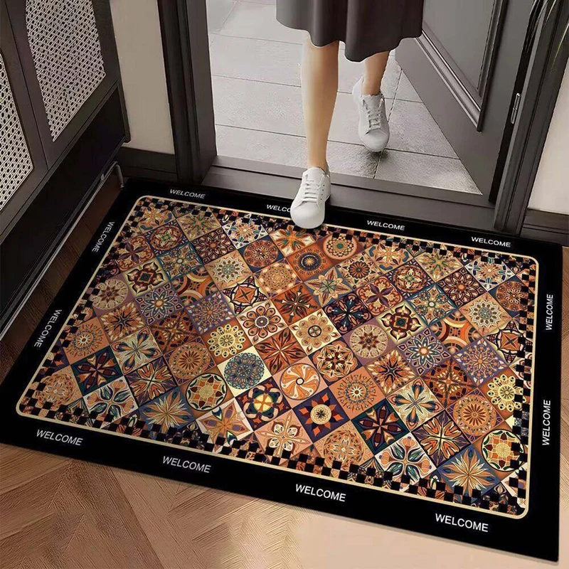 Lebendige geometrische Design-Eingangsmatte
