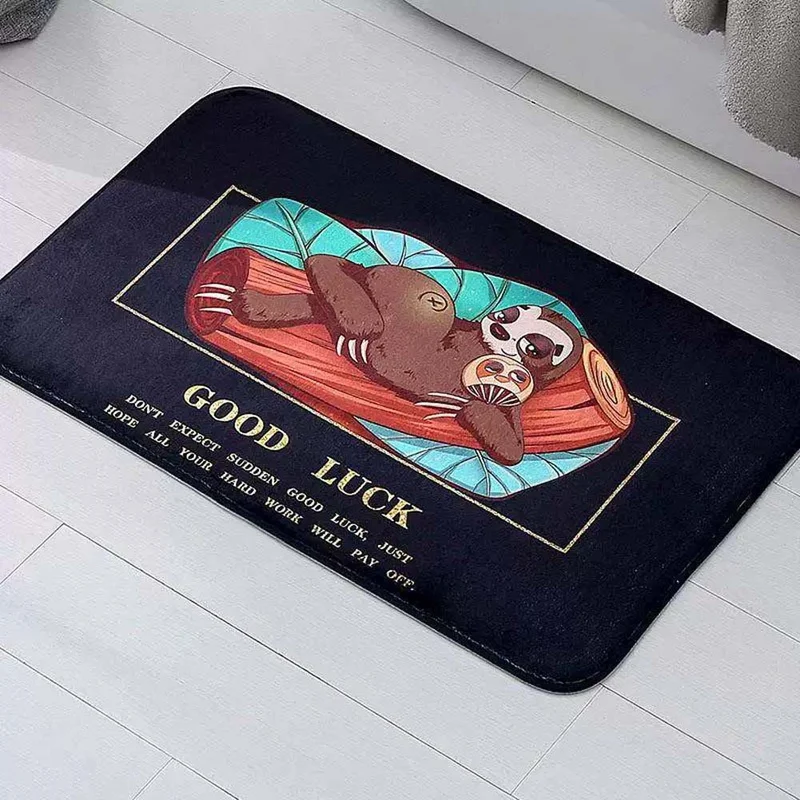 Stylische motivierende Zitat-Badematte