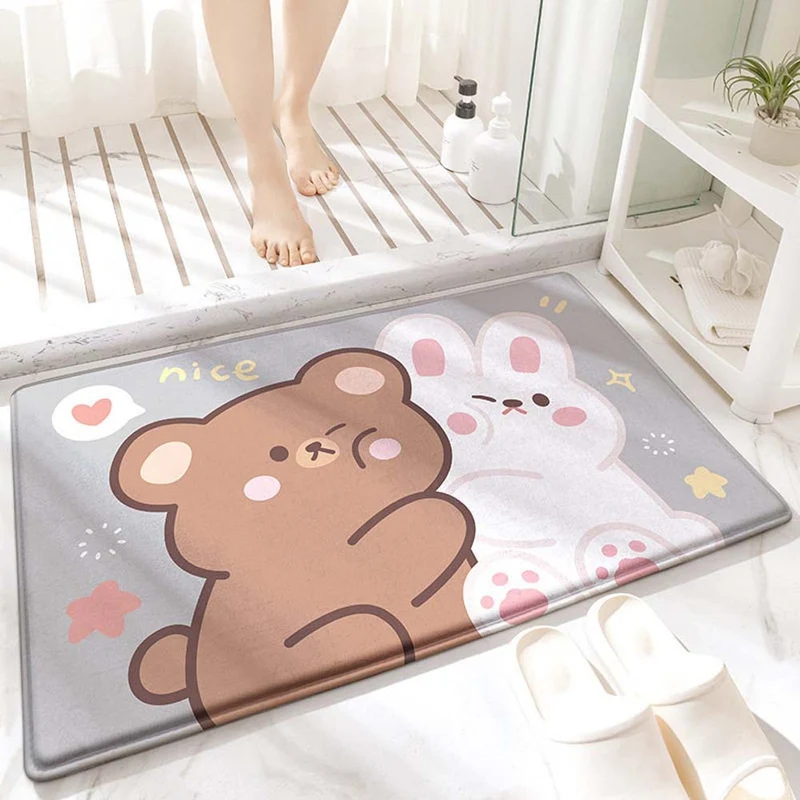 Verspieltes Tierdesign Badmatte