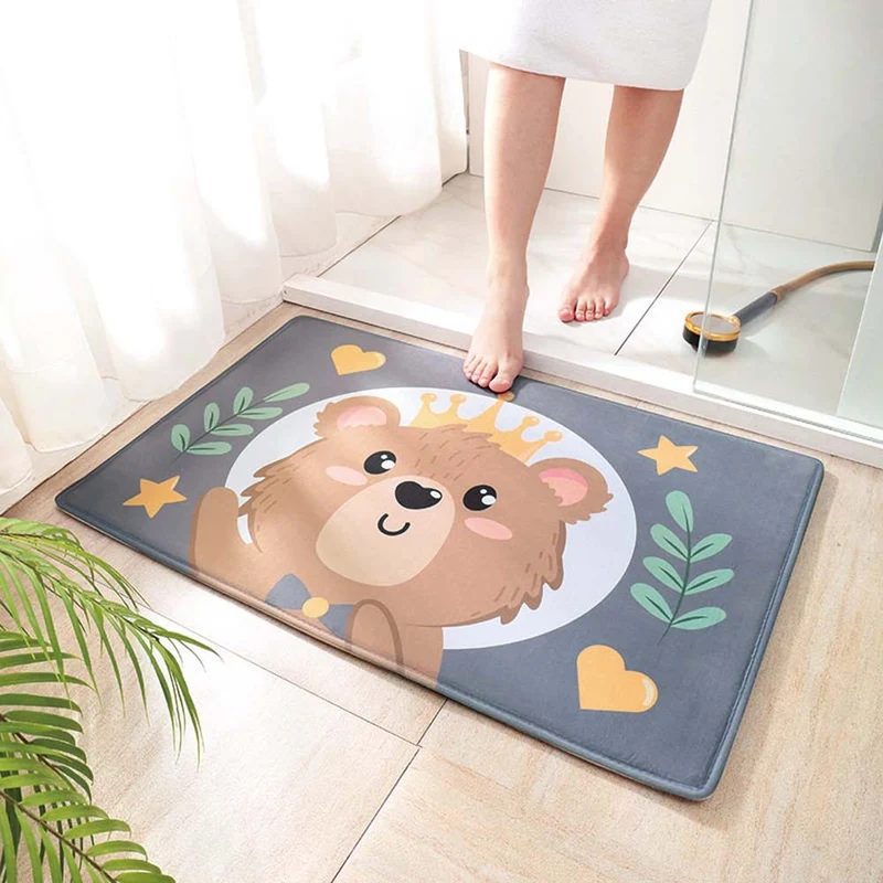 Verspieltes Tierdesign Badmatte