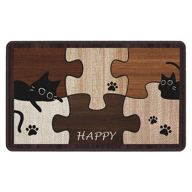 Dekorative Puzzle Katze Fußmatte