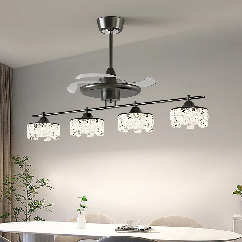 Moderne Kristall-Deckenventilator