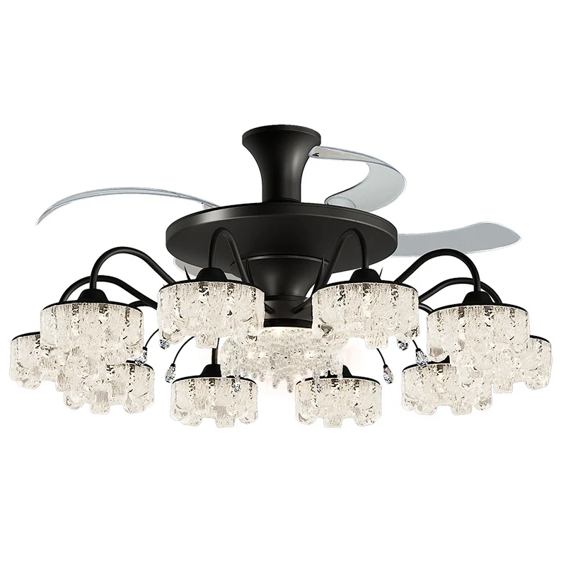 Moderne Kristall-Deckenventilator