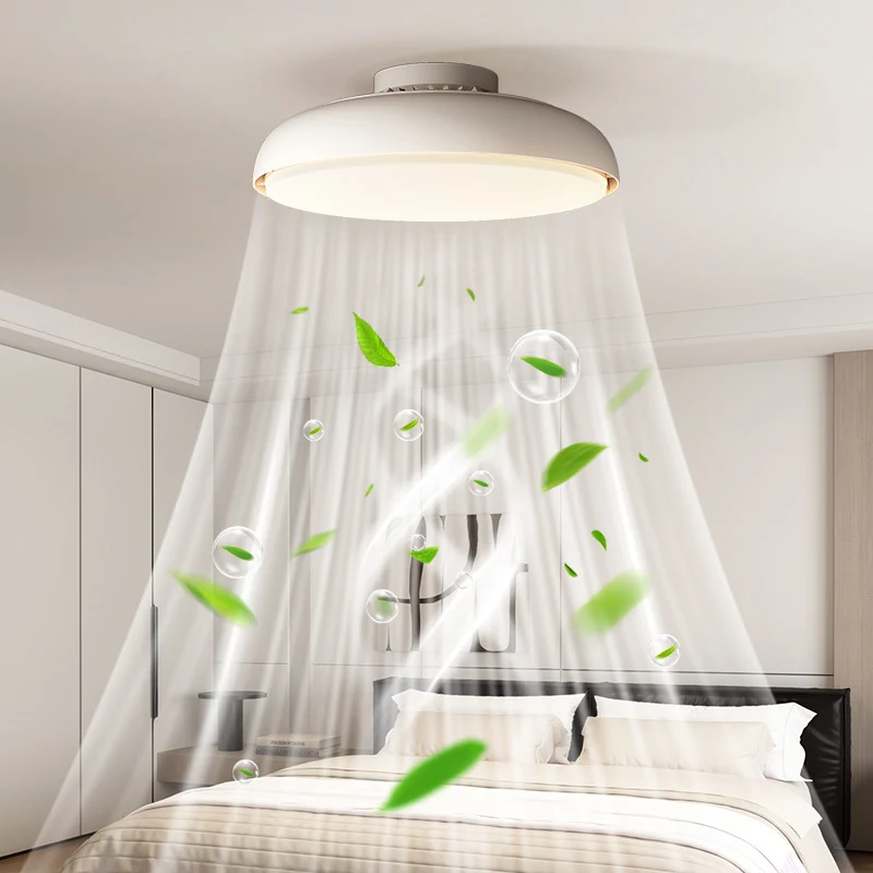 Moderner Deckenventilator mit integrierter LED-Leuchte