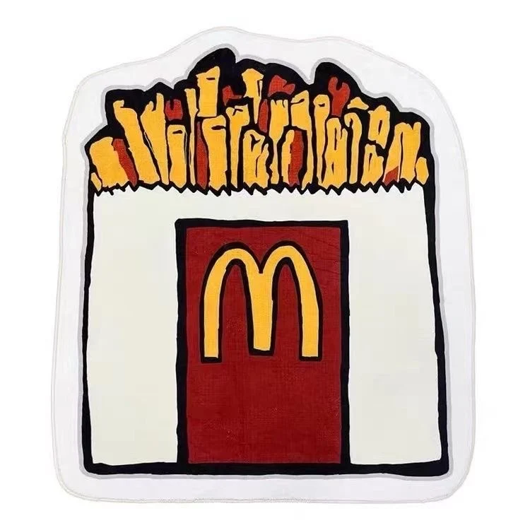 Verspielte Hamburger-förmige Matte