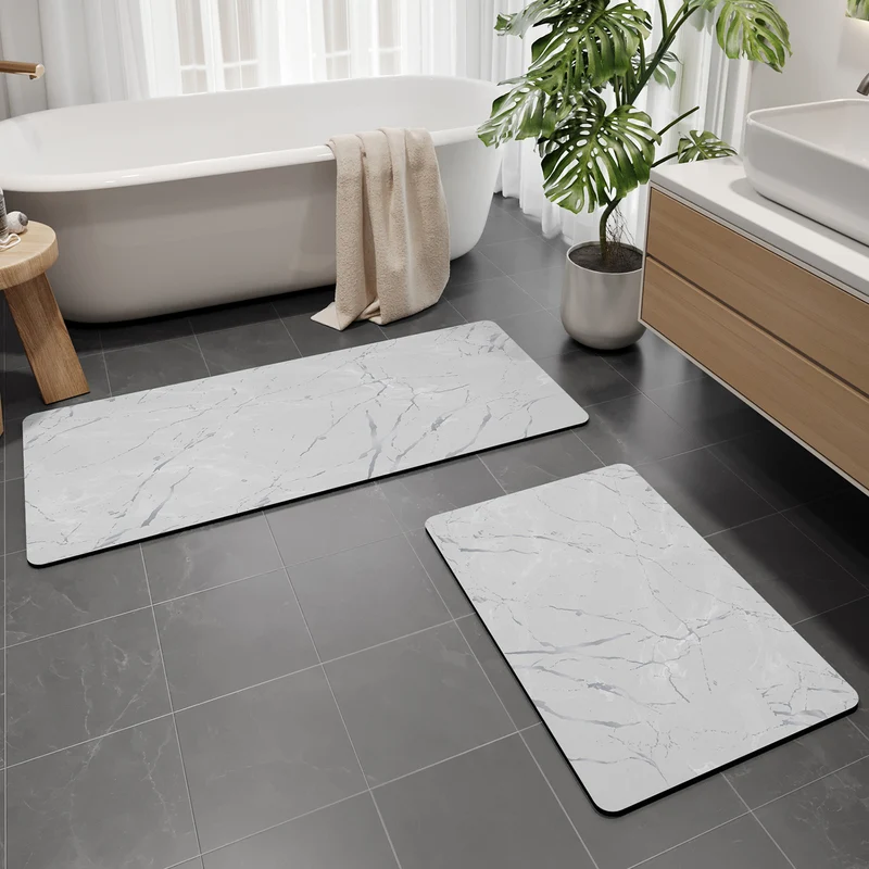 Luxuriöses Marmor Muster Badematten-Set