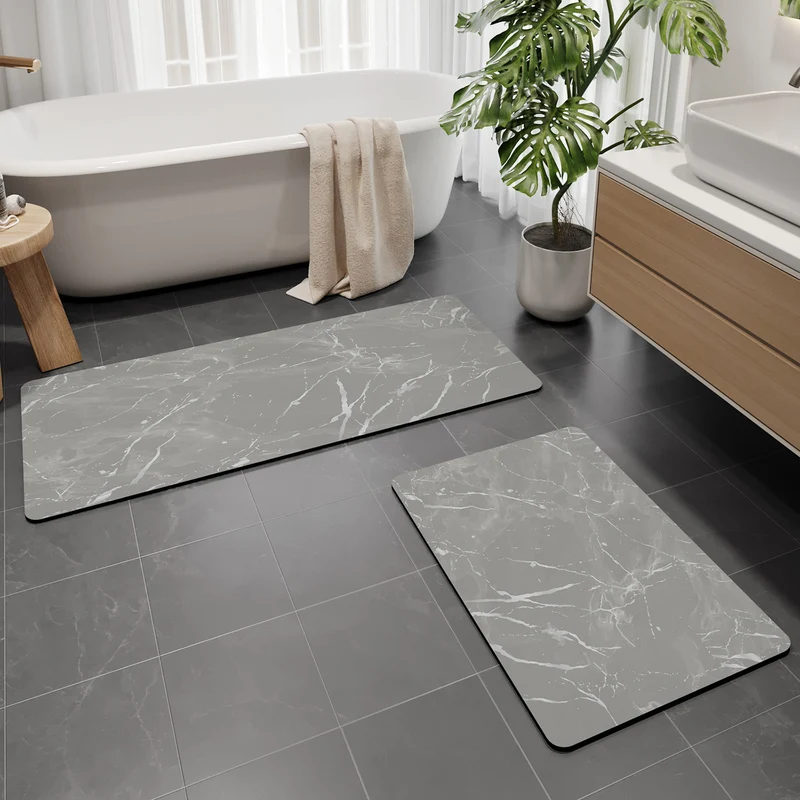 Luxuriöses Marmor Muster Badematten-Set