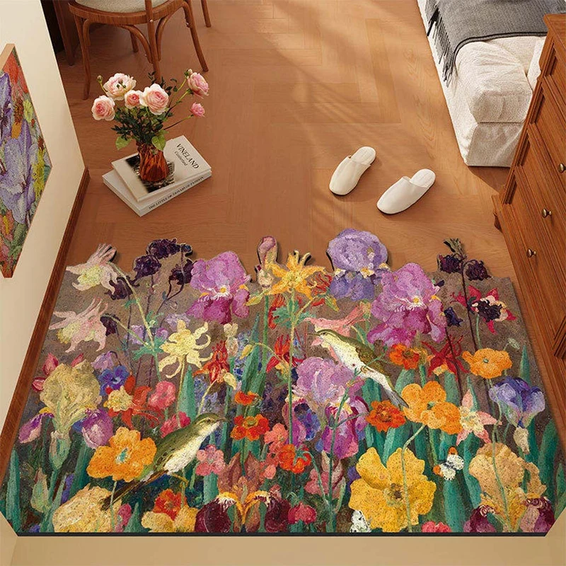 Blumenmuster Teppich
