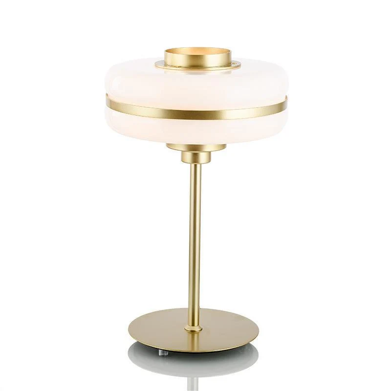 Moderne Minimalistische Tischlampe mit Eleganter Glas-Schirm