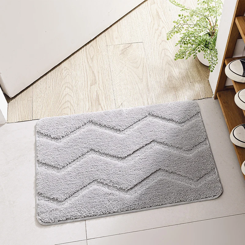 Chevron-Muster-Badmatte