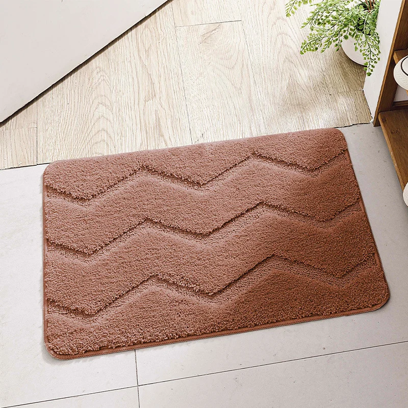 Chevron-Muster-Badmatte