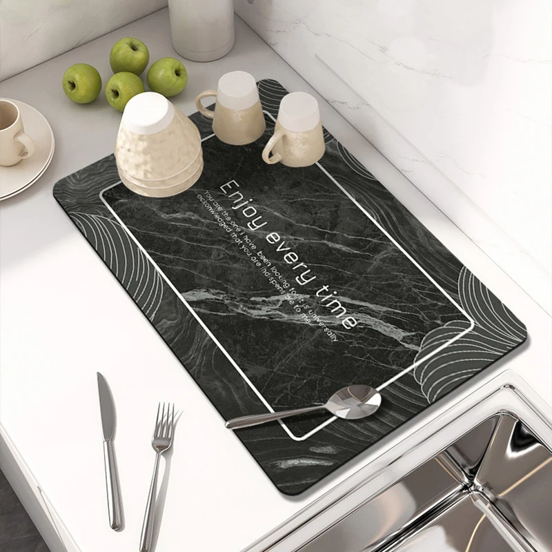 Elegante Marmor Druck Tischmatte