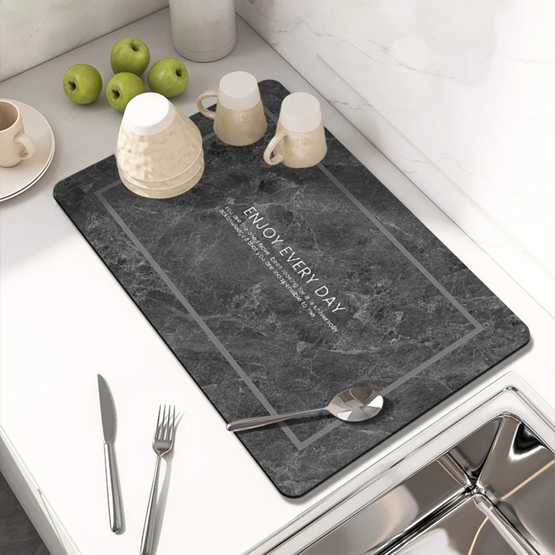 Elegante Marmor Druck Tischmatte