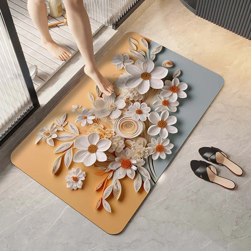 Elegante florale Design-Komfortmatte