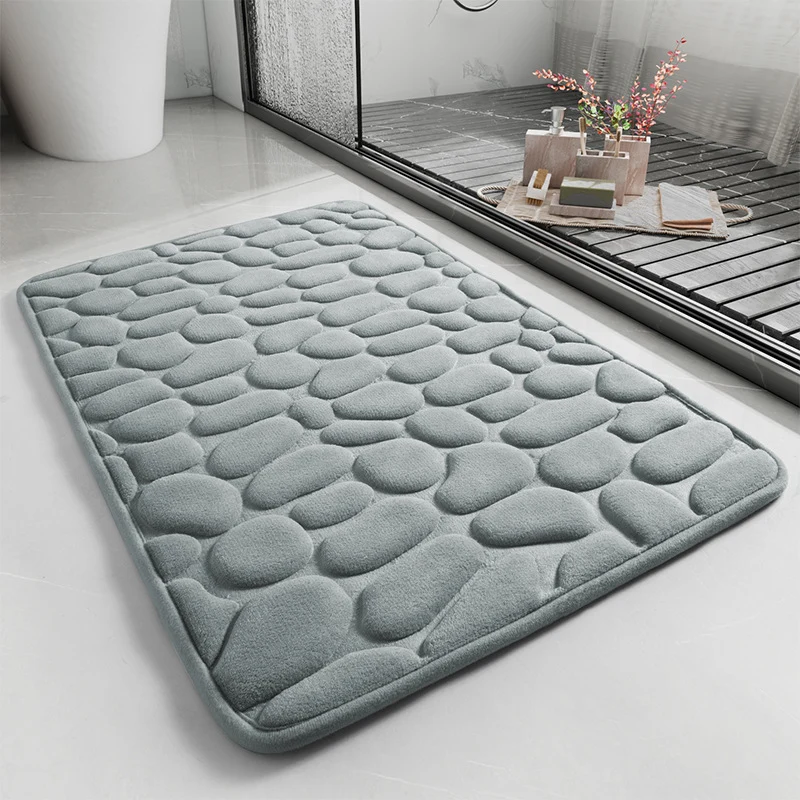Gepolsterte Kieseldesign-Badematte