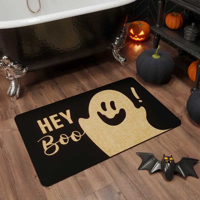 Halloween-Themen Rutschfester Badteppich