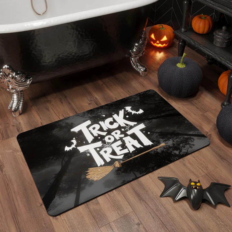 Halloween-Themen-Badmatte