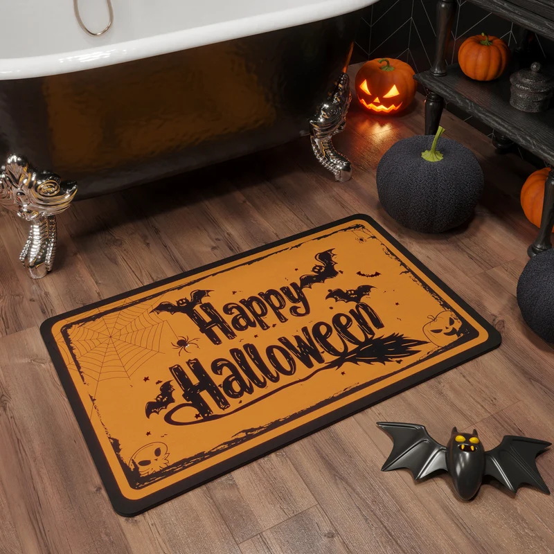 Halloween-Themen-Badmatte