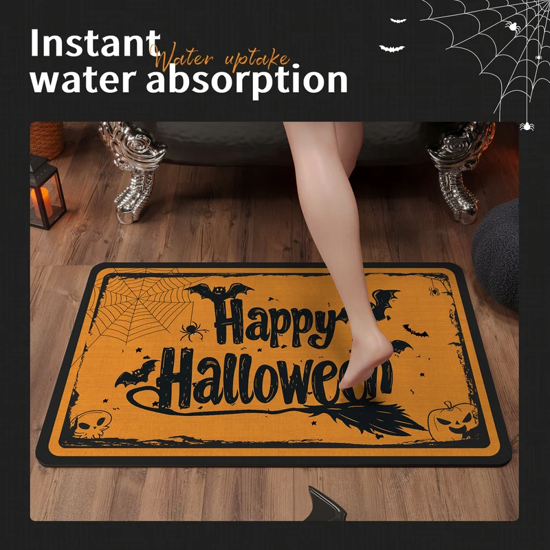 Halloween-Themen-Badmatte