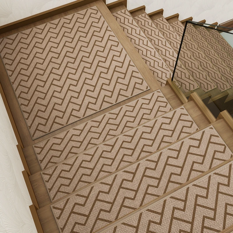 Geometrisch gemusterte Treppenstufen