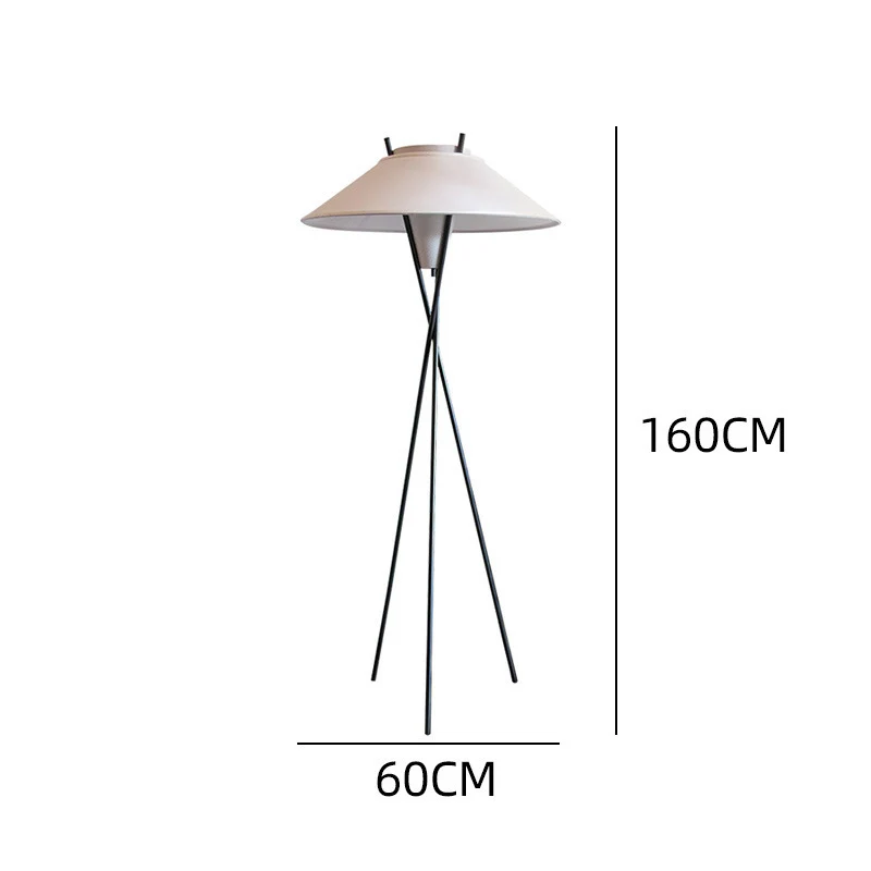 Moderner Minimalistischer Dreibein Stehlampe