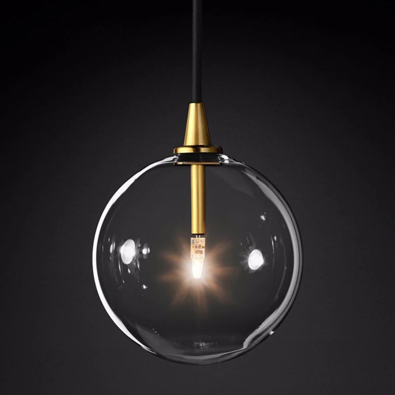 Stylische Glas Pendelleuchte