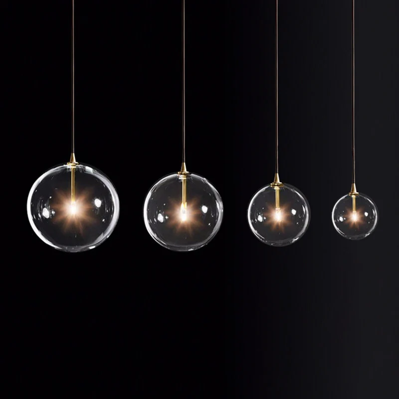 Stylische Glas Pendelleuchte