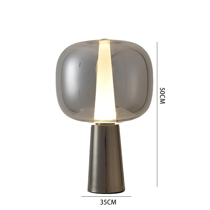Moderne Minimalistische Stehlampe mit Transparentem Sockel