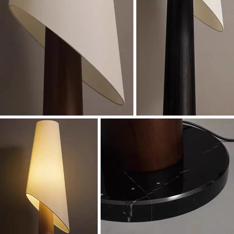 Moderne Minimalistische Stehlampe mit sanft leuchtendem Schirm