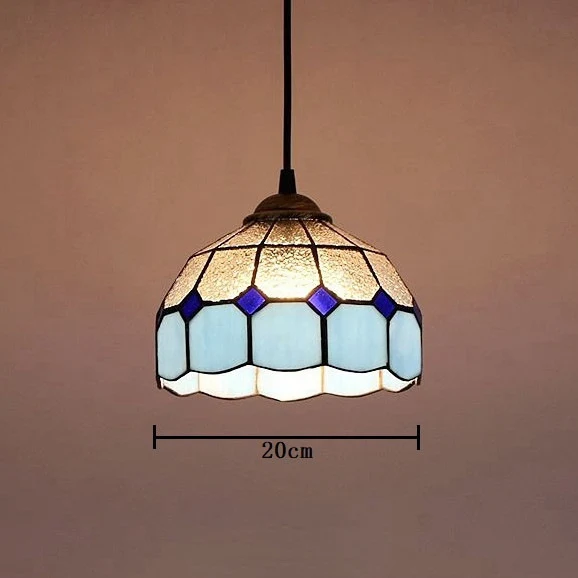 Verstellbare Vintage-Glas-Hängeleuchte