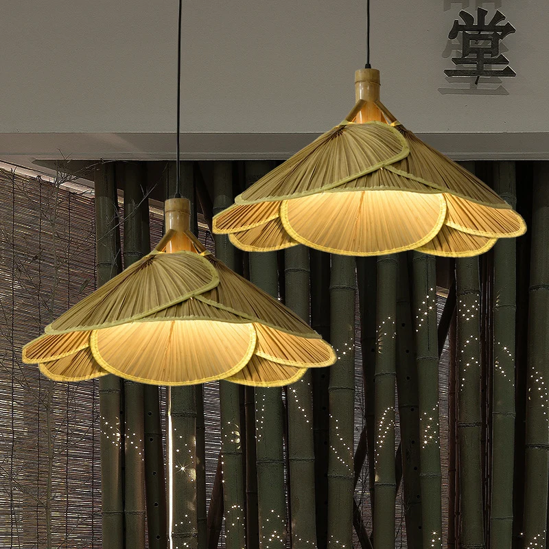 Künstlerische Geflochtene Palm Pendant Licht