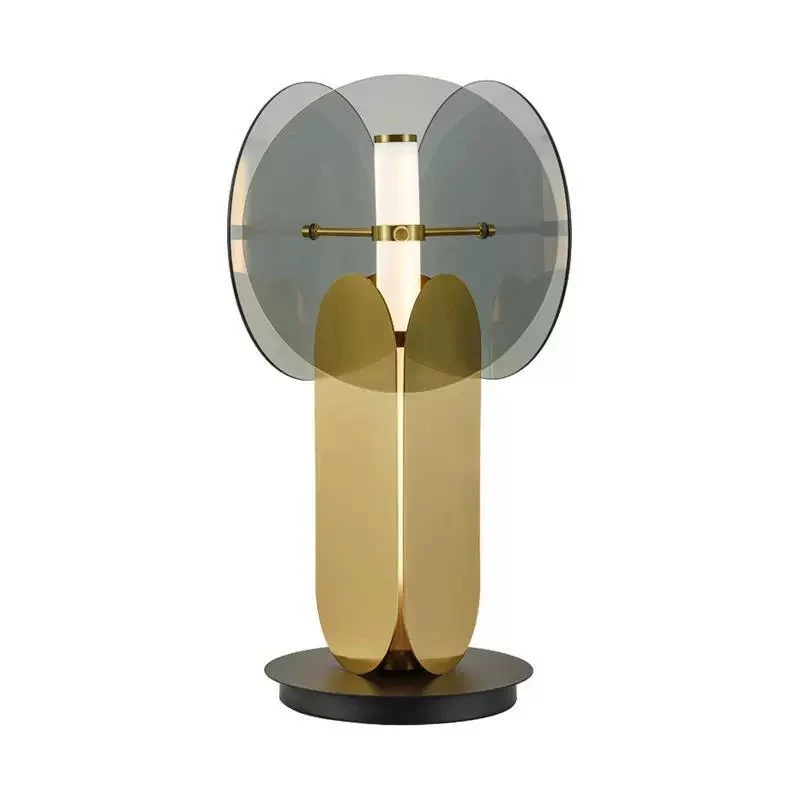 Skulpturale Glas Tischlampe