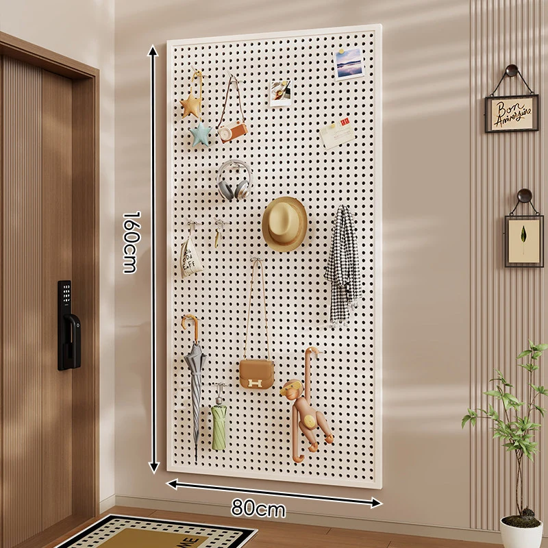 Wandanag perforiertes Lochboard-Organizer-Panel Großes Quadrat mit modularen Haken und Zubehör