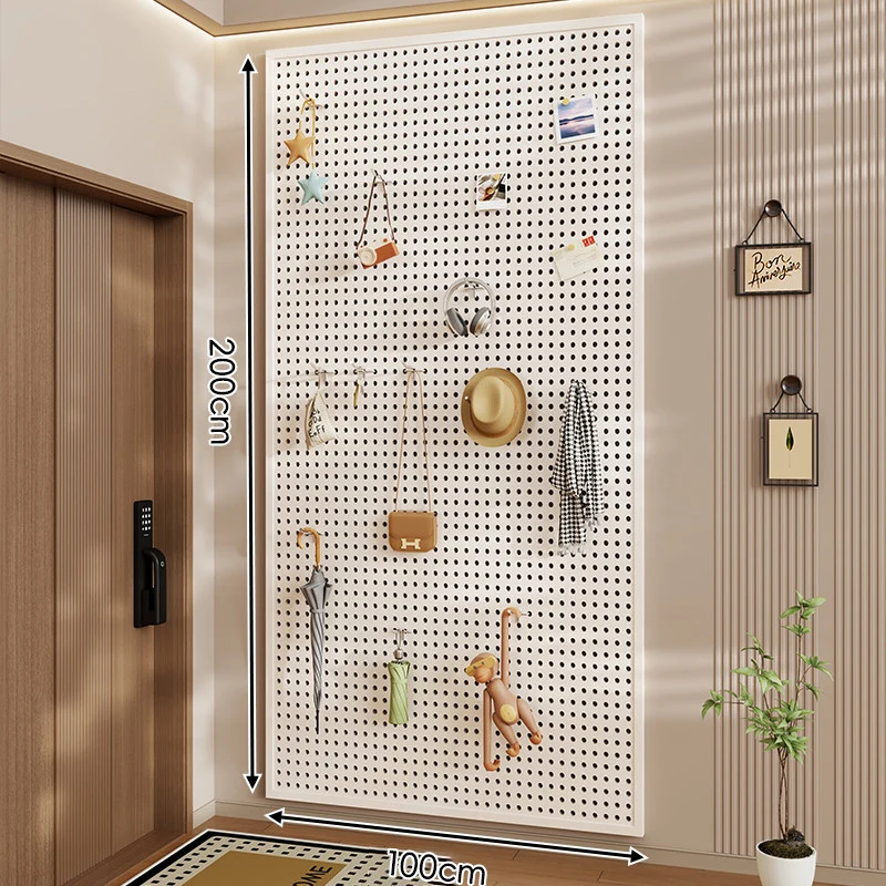 Wandanag perforiertes Lochboard-Organizer-Panel Großes Quadrat mit modularen Haken und Zubehör