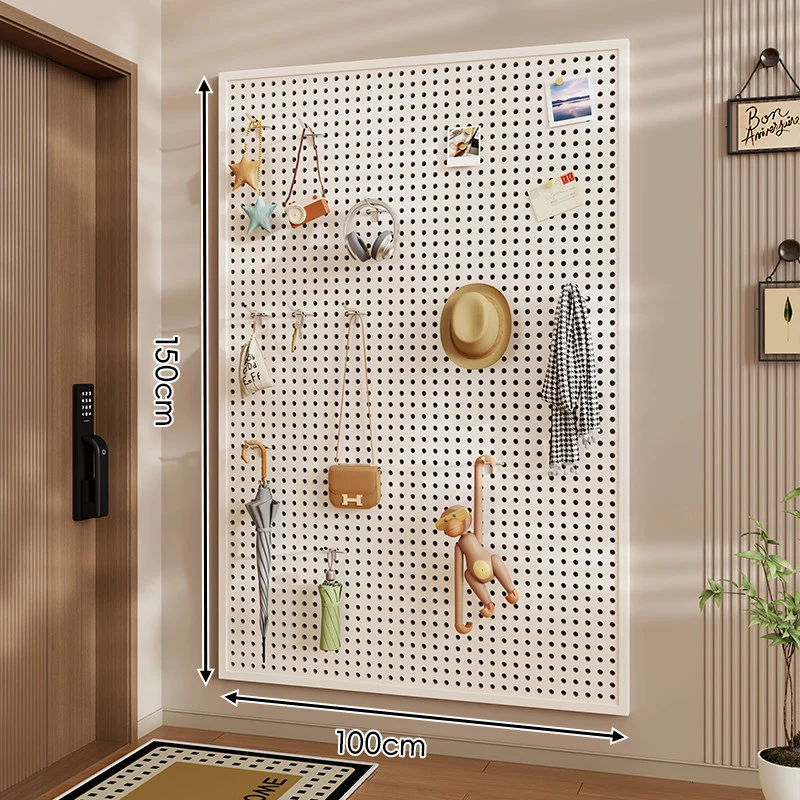 Wandanag perforiertes Lochboard-Organizer-Panel Großes Quadrat mit modularen Haken und Zubehör