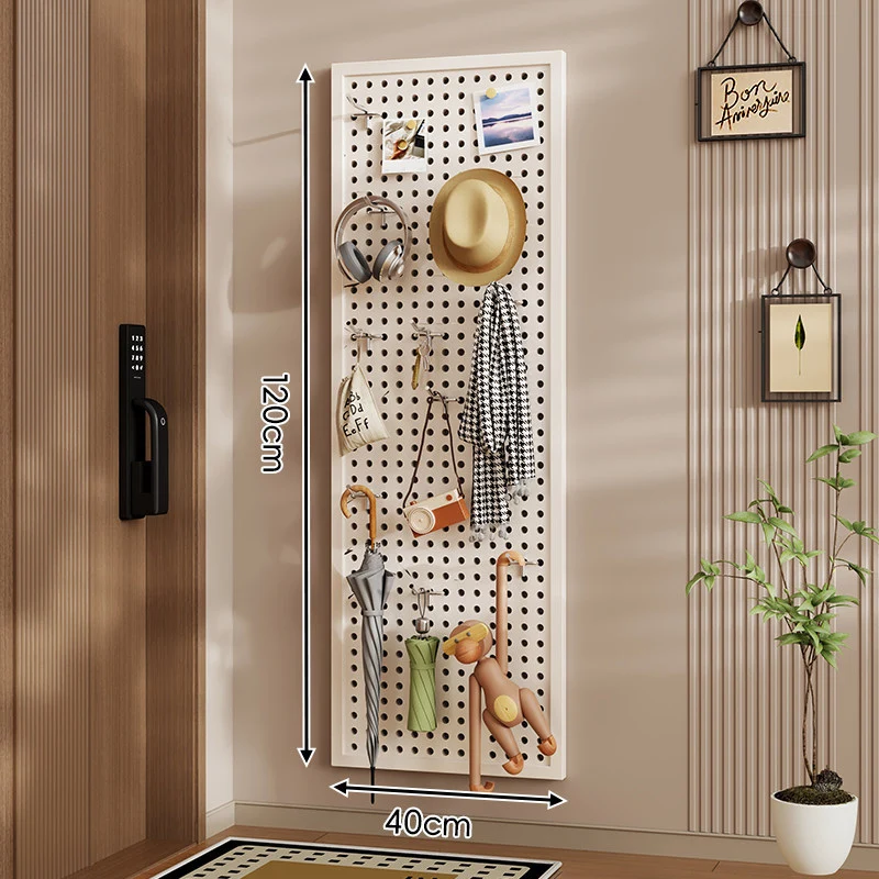Wandanag perforiertes Lochboard-Organizer-Panel Großes Quadrat mit modularen Haken und Zubehör