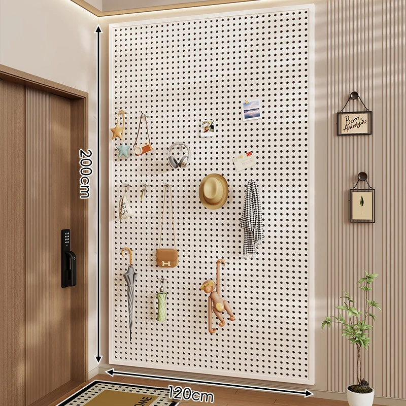 Wandanag perforiertes Lochboard-Organizer-Panel Großes Quadrat mit modularen Haken und Zubehör