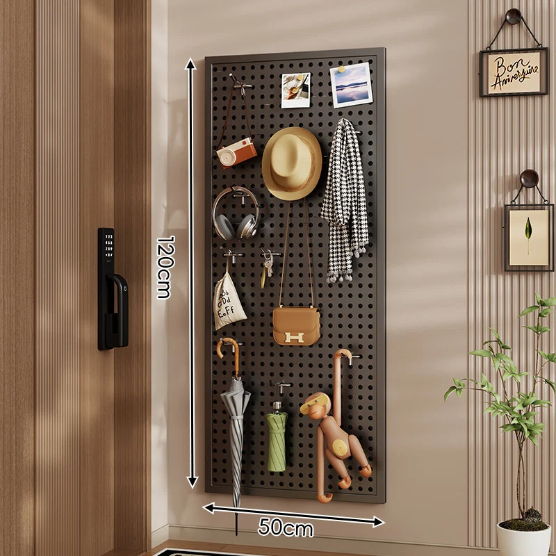 Wandanag perforiertes Lochboard-Organizer-Panel Großes Quadrat mit modularen Haken und Zubehör