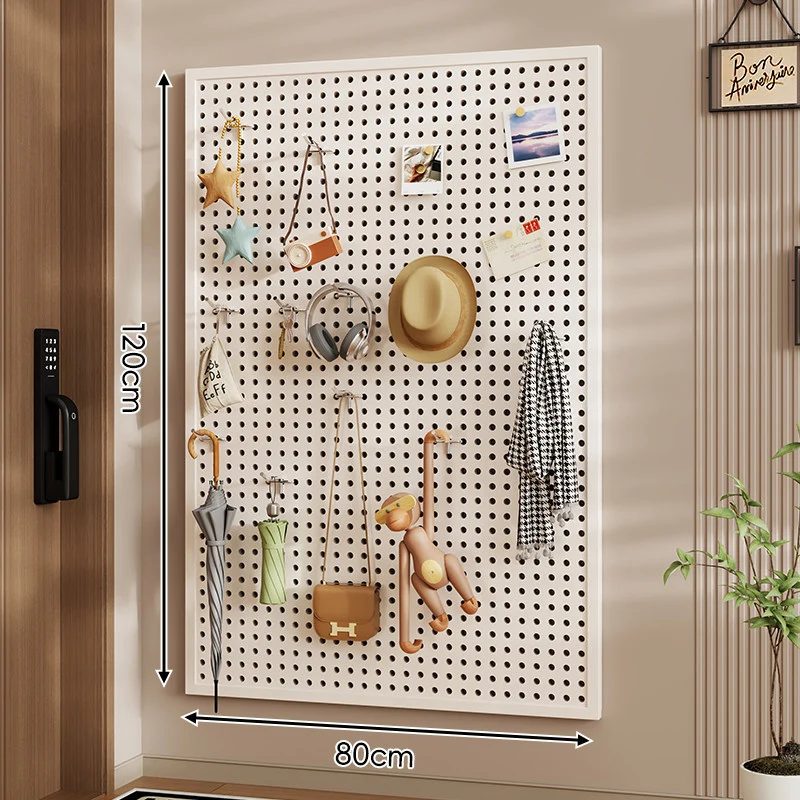 Wandanag perforiertes Lochboard-Organizer-Panel Großes Quadrat mit modularen Haken und Zubehör