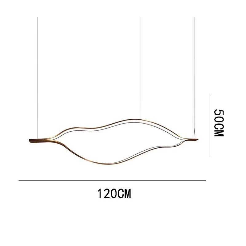 Moderne Wellen-Design Pendelleuchte
