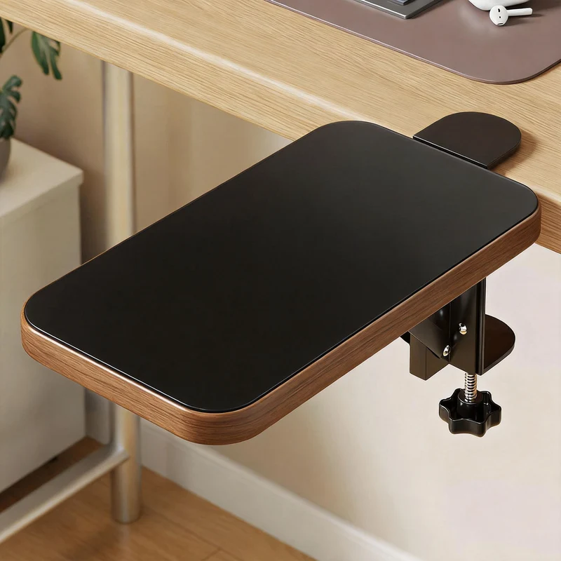 Unter-Tisch Gleitschienen-Tastaturablage und Schreibtischverlängerung mit sanfter Gleitmontage