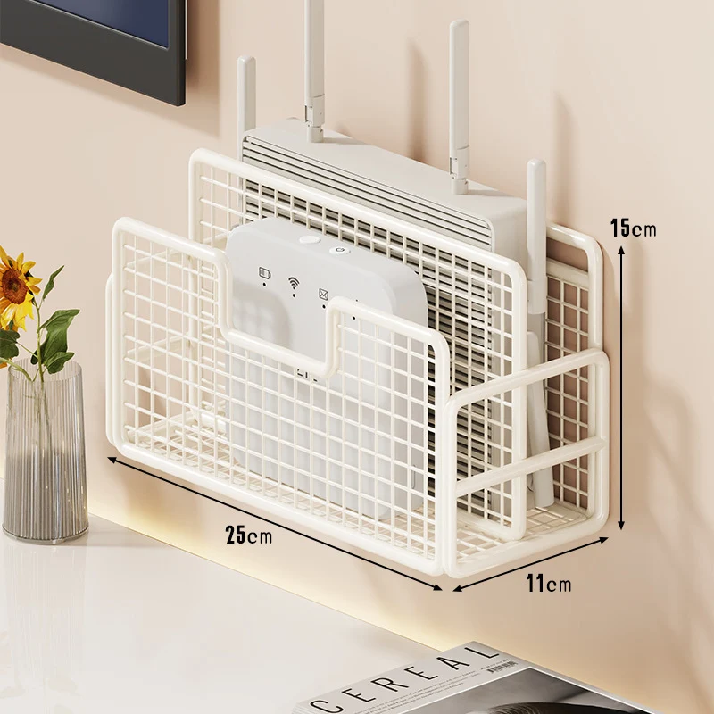 Wandmontierter belüfteter Router und Fernlagerkorb