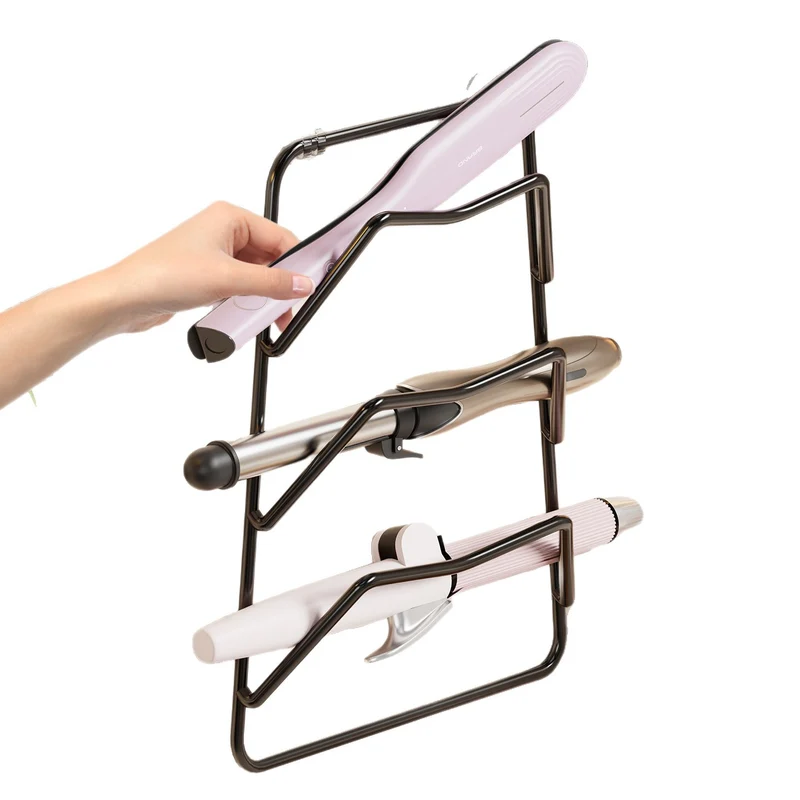 Wandmontierter hitzebeständiger zweistufiger Haartool-Halter Rack