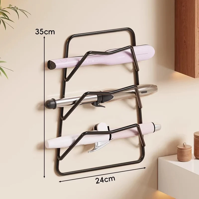 Wandmontierter hitzebeständiger zweistufiger Haartool-Halter Rack