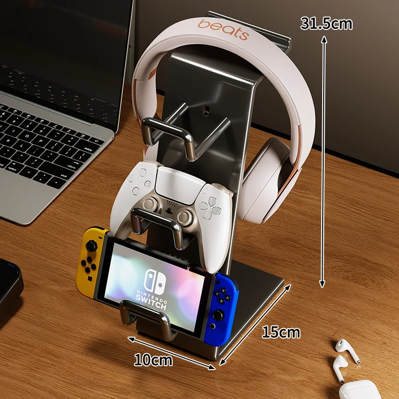 Multigeräte-Gaming-Headset und Controller-Ständer mit integriertem Telefon- und Konsolendock