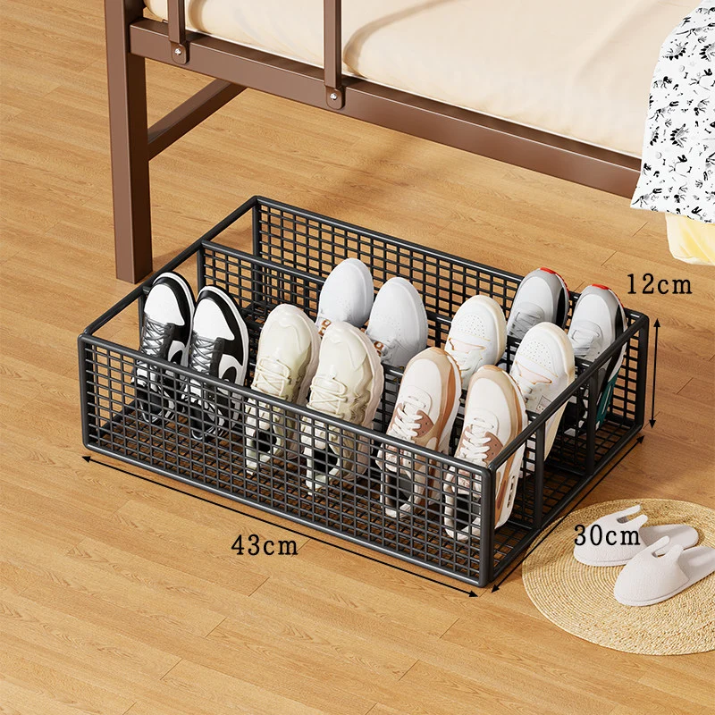 Unterbett Metallgitter Schuhschubladenorganisator mit Mehrfachfächern Trenner