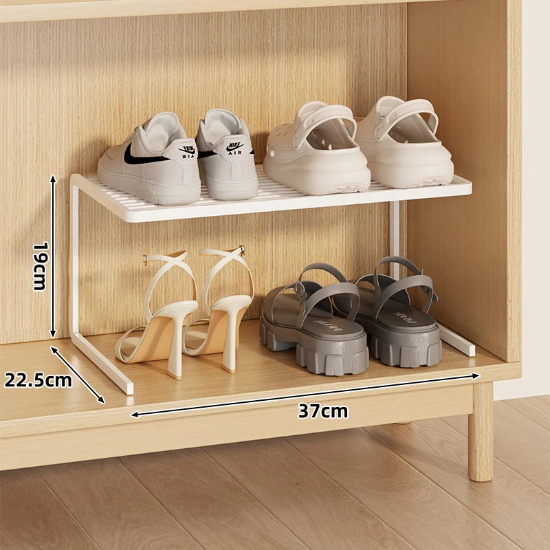 Kompakte Doppel-Schicht Verstellbare Schuhregal Erhöher für Schrank und Kleiderschrank
