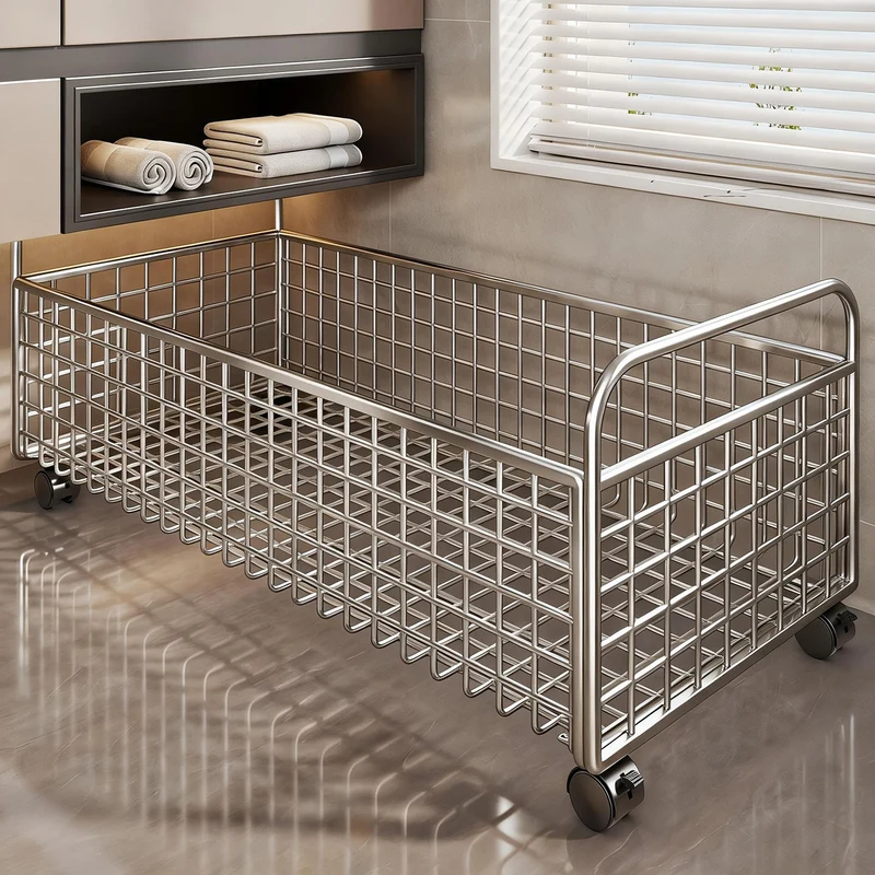 Metallgitter Aufbewahrungskorb mit Traggriffen für Regale und Schrankorganisation